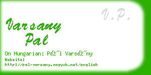 varsany pal business card